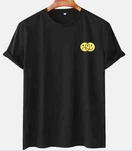 T-shirt à manches courtes pour homme, col roulé, coupe classique, 100% fibre de bambou, anti-rétrécissement, logo personnalisé professionnel, vêtements décontractés pour homme - Product Image 5