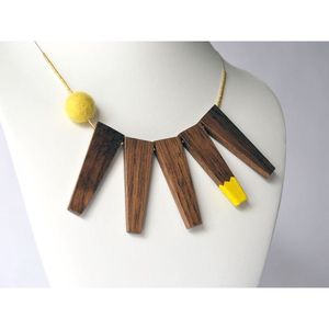 Handmade Luxury Finish Wooden Jewelry Necklace for Women Premium Bamboo and Wood <b>Crafts</b> - Product Image 5