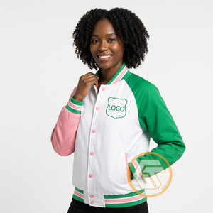 Customized Alpha | Kapa Cotton Fleece Embroidered Varsity Jacket Sorority High Quality Breathable Quick Dry Zipper Women Jackets - Product Image 4