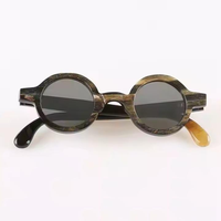 Monturas de Gafas de Sol Curvas y Gruesas Hechas a Mano con Cuerno de Búfalo para Hombre y Mujer, Gafas Ecológicas Grabadas - PERFECT ENTERPRISES PE-HE-0039