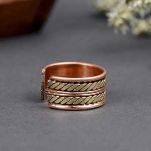 Premium Quality Classic Eco-Friendly Brown Copper Ring Jewellery Fashion Customized <b>Drinkware</b> Lids for Home Office Outdoor Use - Product Image 4