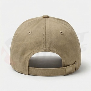 Gorra de béisbol clásica de algodón color caqui, ajustable, lisa, diseño moderno para correr, cómoda y a la moda. - Product Image 2