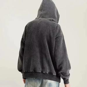 Sudaderas con capucha para mujer con lavado ácido, antibacterianas, de moda, recién llegadas, precio mayorista bajo, MOQ bajo - Product Image 3