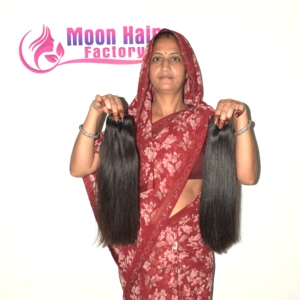 Extensiones de Cabello Rizado Indio 100% Natural, Doble Trama, Color Negro, Cabello Remy sin Procesar - Product Image 3