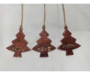 Décoration de Noël miniature dorée, ornement suspendu pour arbre de Noël, décoration murale et de porte personnalisée pour les fêtes, au meilleur prix - Product Image 3