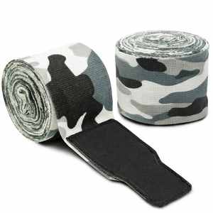 Vendas de Boxeo Flexibles de Algodón y Látex Personalizadas, Correas de Protección para Entrenamiento de Muay Thai, Unisex, 5 Metros y 2 Pulgadas - Product Image 3