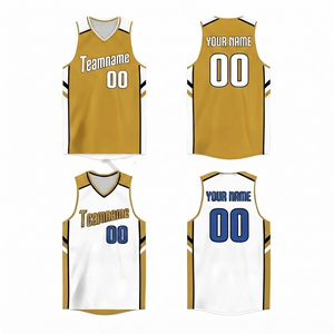 Ropa Deportiva, Camiseta de Baloncesto Sublimada Personalizada para Hombre, Venta al Por Mayor, Camiseta sin Mangas de Malla Transpirable de Secado Rápido, OEM, 100% Poliéster, Cuello en V - Product Image 1