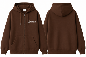 เสื้อฮู้ดซิปแบบสวมหัวทรงโอเวอร์ไซส์ ผ้าคอตตอน 100% หนานุ่ม สำหรับฤดูหนาว ดีไซน์ไหล่ตก ตัดต่อสี  สำหรับทุกเพศ - Product Image 4