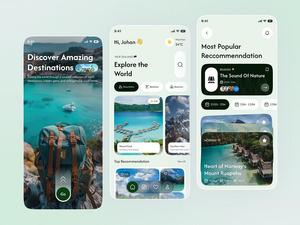 Aplicación de acompañamiento en viajes para descubrir compañeros de viaje, planificar excursiones, chatear, compartir itinerarios, rastrear viajes, compartir gastos. - Product Image 3