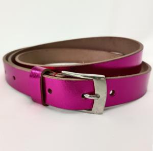 Ceinture en cuir pleine fleur véritable faite à la main avec boucle en alliage à anneau en D, impression par transfert thermique, largeur personnalisable, modèle 2026 - Product Image 1