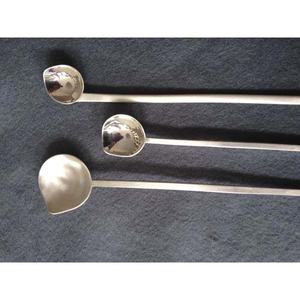 Cuchara y tenedor de acero inoxidable con forma de corazón para servir ensaladas, juego de cuchara para sopa y ensalada - Product Image 2