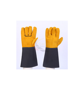 Guantes de Trabajo de Cuero Vacuno de Alta Calidad para Hombre, Guantes de Seguridad Industriales para la Construcción - Product Image 1