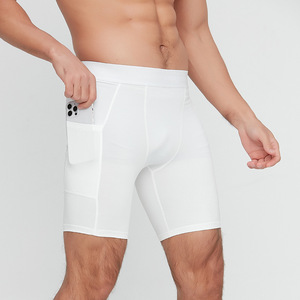 Pantalones Moldeadores de Cuerpo para Hombre, Elásticos, Transpirables, con Bolsillos, Shorts Deportivos para Fitness, Running y Entrenamiento - Product Image 1