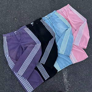 Jeans de Estilo Boyfriend Personalizados con Correa Ajustable, Tela Vaquera Impermeable, Transpirable, de Secado Rápido y Ligera, Proveedor OEM para Ropa Urbana - Product Image 1