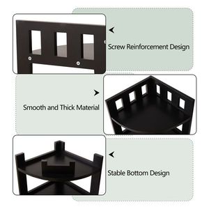Estante Esquinero de Madera de 4 Niveles, Multiusos, para Hogar, Oficina o Baño, Ideal para Espacios Pequeños - Product Image 6