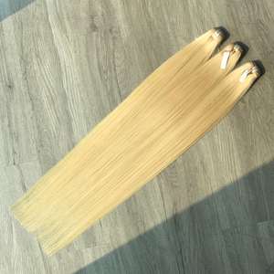 Vente en gros 100% Paquets de tissage de cheveux Remy vietnamiens Blonde Os Droite Super Qualité Haut de Gamme Cheveux Bruts au Prix - Product Image 4