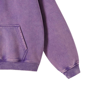 Produit tendance : Sweat à capuche pour homme effet délavé, dernière mode, couleur unie, sweat à capuche zippé pour homme adulte - Product Image 6