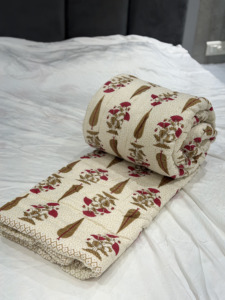 Tela de Algodón Puro Mal Mal 100x100, Material para Edredones con Estampado Floral, Ecológica, Ligera, Suave, para Todas las Estaciones, Tela para Ropa de Cama Razai - Product Image 6