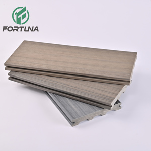 Pasarela de jardín al aire libre, baldosas de cubierta compuestas de plástico y madera, 20mm de espesor, teca ignífuga, fácil de instalar, borde ranurado para Baño - Product Image 5