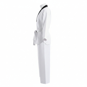Uniforme de Taekwondo imprimé unisexe pour enfants, polyester blanc 160g, séchage rapide, respirant, une pièce, vêtements d'arts martiaux, logo personnalisé - Product Image 6