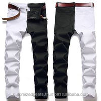 Nuevos Jeans Rectos de Hombre, Corte Slim Fit, con Parches Elásticos y Decoración de Remaches, Estilo Hip Hop, 10 Colores Disponibles