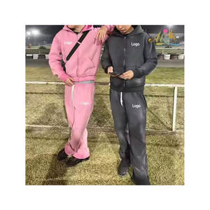 Ensemble de sport pour hommes, vêtements de course à pied, ensemble de jogging, tenue d'entraînement de gym, haut de fitness avec poches zippées, pantalon de survêtement - Product Image 3