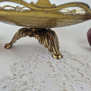 Support à gâteau rétro créatif doré avec plateau en métal et en verre, accessoires de table de dessert pour mariage et présentoir de table de cuisine à domicile - Product Image 4