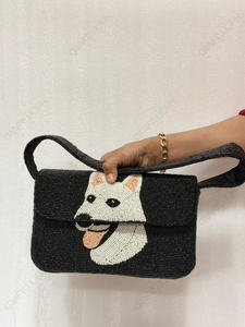 Bolso de Hombro Tipo Clutch de Lujo Hecho a Mano con Diseño de Perro y Cuentas para Mujer, Venta al por Mayor, Bolso de Noche para Novia, Fabricante de India - Product Image 2