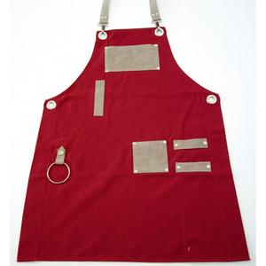 Tablier de barista professionnel en toile avec logo personnalisé, sangle en cuir réglable, uniforme pour employé de café, serveur de comptoir de café, fonctionnel - Product Image 3