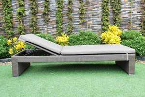 Ensemble de chaises longues en rotin d'extérieur 2 places, mobilier de jardin contemporain, résistant aux intempéries, pour villa - Product Image 5
