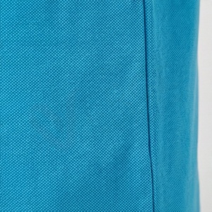 Men's <b>Turquoise</b> Short Sleeve 100% Polyester Pique for <b>Shirt</b> Casual Breathable Regular Fit Solid Knitted Design Customizable - Product Image 5