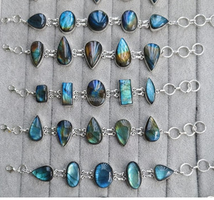 Vente en gros de magnifiques bijoux en argent Labradorite collier pendentif cristaux de pierre d'agate naturelle pierre semi-précieuse artisanat pour - Product Image 2