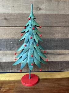 Grand sapin de Noël artificiel en fer, 21 pouces de haut - Product Image 4