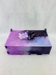 กล่องเครื่องประดับเรซิ่นทำมือ พร้อมงานฝังลายศิลปะ กล่องเก็บของอเนกประสงค์ปรับแต่งได้ สำหรับเก็บของที่ระลึกและของขวัญแต่งงาน - Product Image 5