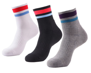 Chaussettes montantes personnalisées de haute qualité en Spandex/Polyester avec doublure en coton – Écologiques pour adultes, idéales pour le basketball - Product Image 3