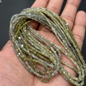 Cuentas Cuadradas de Diamante Gris Natural de 2 mm, 18 Quilates, Cuentas de Diamante Sueltas Sin Tratar, Africanas, AAA, para Fabricación de Joyas, Piedras Preciosas Finas al por Mayor - Product Image 1