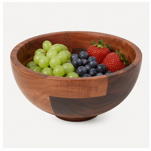 Tazón para Servir de Madera de Acacia Hecho a Mano, Ecológico, Moderno, Grande, para Ensaladas, para Comedor, Cocina y Vajilla de Restaurante - Product Image 4