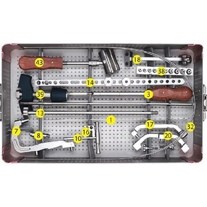 Ensemble d'instruments de fixation pour fracture du tibia, kit complet de chirurgie orthopédique traumatique pour la stabilisation osseuse et les procédures d'implantation - Product Image 3