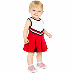 Traje de Baile para Niña, Uniforme de Animadora, Venta al por Mayor de Fábrica, Disfraz Juvenil Sublimado - Product Image 3