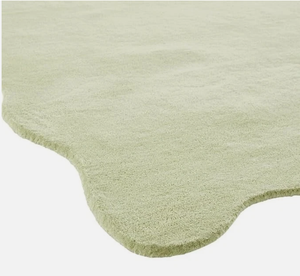 Alfombra KNOTS, Alfombras de Lana/Seda Hechas a Mano, Alfombras Ecológicas Personalizables en Tamaño y Color, Diseño Abstracto Verde, para Hogar, Oficina, Hotel - Product Image 4