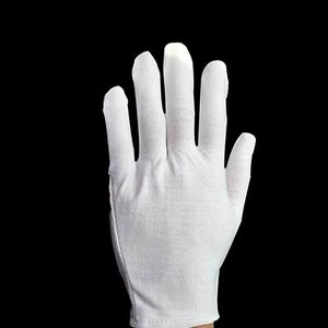<b>White</b> Cotton Gloves for Eczema Dry Hands Breathable Work Glove Liners Moisturizing Spa Jewelry Inspection Etiquette Gloves Stret - Product Image 2