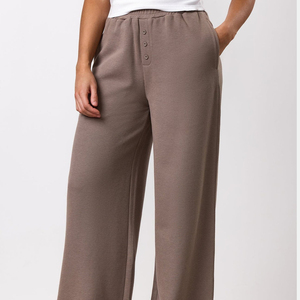 Pantalon de sport pour femme, taille haute, léger, séchage rapide, respirant, coupe droite, avec poches, 28'/30', pour la gym et les loisirs - Product Image 1