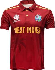 Camiseta Polo de Cricket Personalizada OEM West Indies ODI para T20, Sublimada, Modelo K.A-T995, Uniforme Masculino - Product Image 1