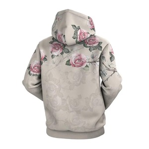 เสื้อฮู้ดฟลีซพิมพ์ลายดอกไม้สำหรับผู้ชาย ออกแบบเองได้ ระบายอากาศดี เป็นมิตรกับสิ่งแวดล้อม คุณภาพเยี่ยม ขายดี เหมาะสำหรับฤดูหนาว - Product Image 2