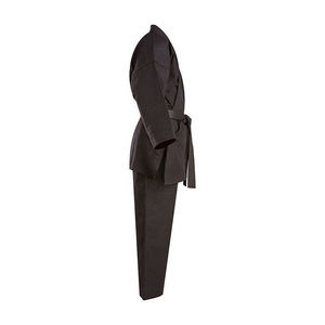 Uniforme de Karate para Adultos, 100% Algodón, Negro, Resistente, Ropa de Artes Marciales, Corte Regular, Unisex - Product Image 2