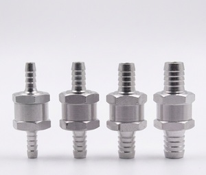 Válvula de Retención Unidireccional de Aluminio, Válvula Antirretorno en Línea para Combustible, Gas, Diésel, Aceite, 1/4" 1/2" NPT, Sistema Hidráulico de Aire - Product Image 1
