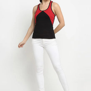 Débardeur d'été OEM de haute qualité pour femme, en coton, pour fitness et gym, 100 % coton/polyester, grande taille, avec impression personnalisée - Product Image 4