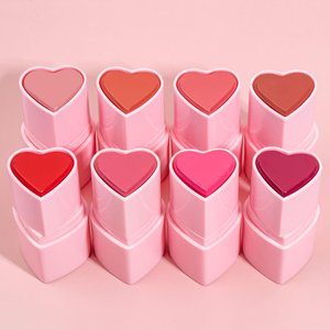 Barra de Rubor Mineral Mate en Forma de Corazón en 8 Colores, Resistente al Agua, con Alta Pigmentación, Acabado Natural, Larga Duración y Personalizable - Product Image 2