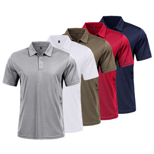 Camisas de Trabajo para Hombre al por Mayor con Logotipo Impreso, de Secado Rápido, Manga Corta, Cierre de Botones, 100% Algodón - Product Image 1