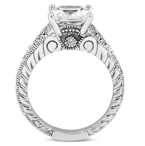 <b>Emerald</b> Cut Moissanite <b>Ring</b> 925 Sterling <b>Silver</b> Gold Plated Luxury Solitaire Engagement Wedding Party Promise Bridal <b>Ring</b> - Product Image 3